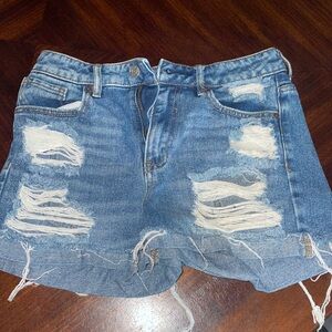 Denim shorts